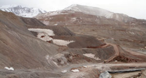 The Veladero mine, one of Barrick Gold Corp's five core mines, located near the city of Jachal, Argentina, is seen in October 14, 2016. Picture taken on October 14, 2016. REUTERS/Diario de Cuyo